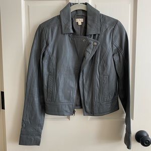 Frenchi | Leather Jacket in Gray • S